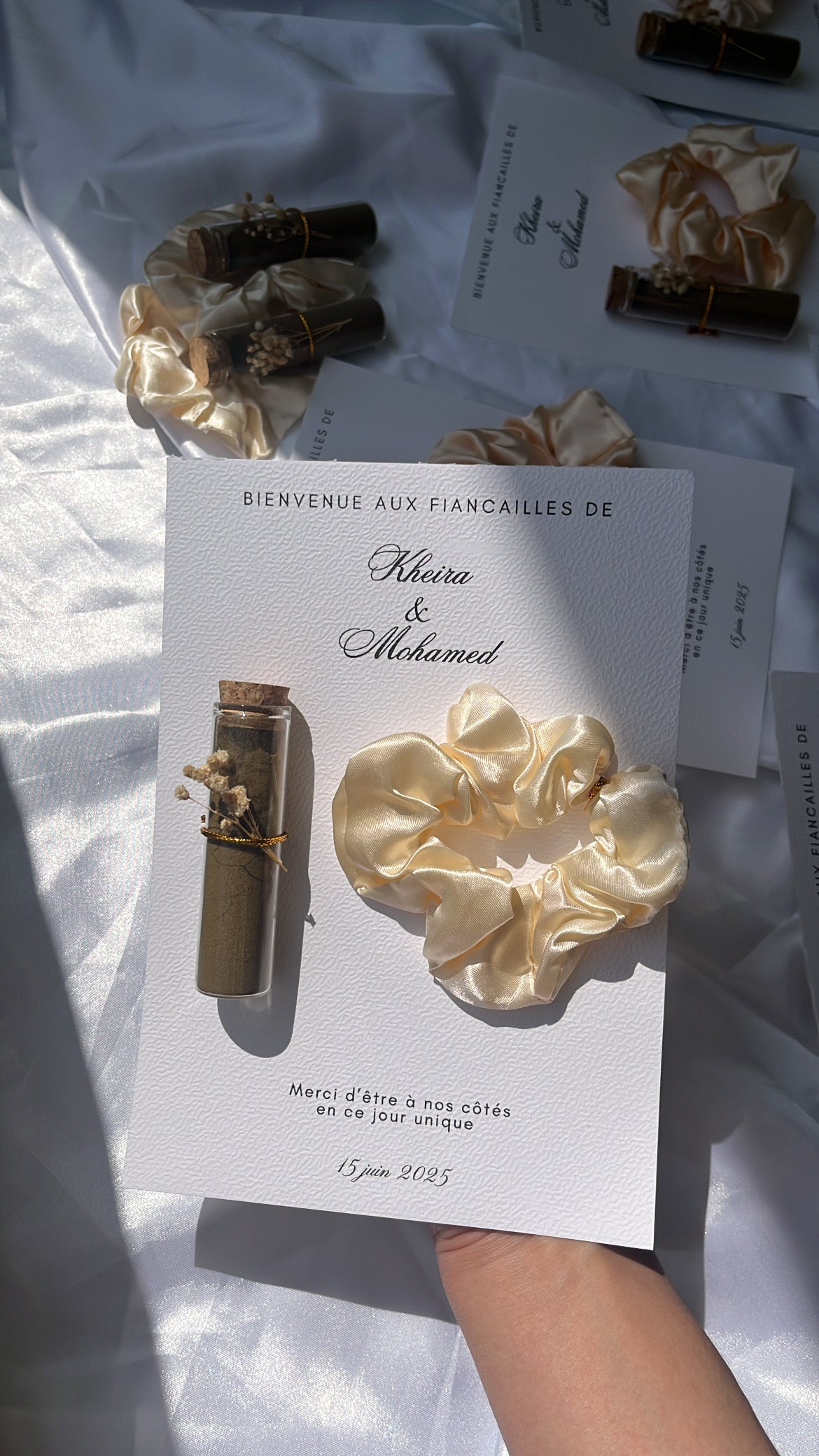 Carte fiole de henna et bougie - Henna day