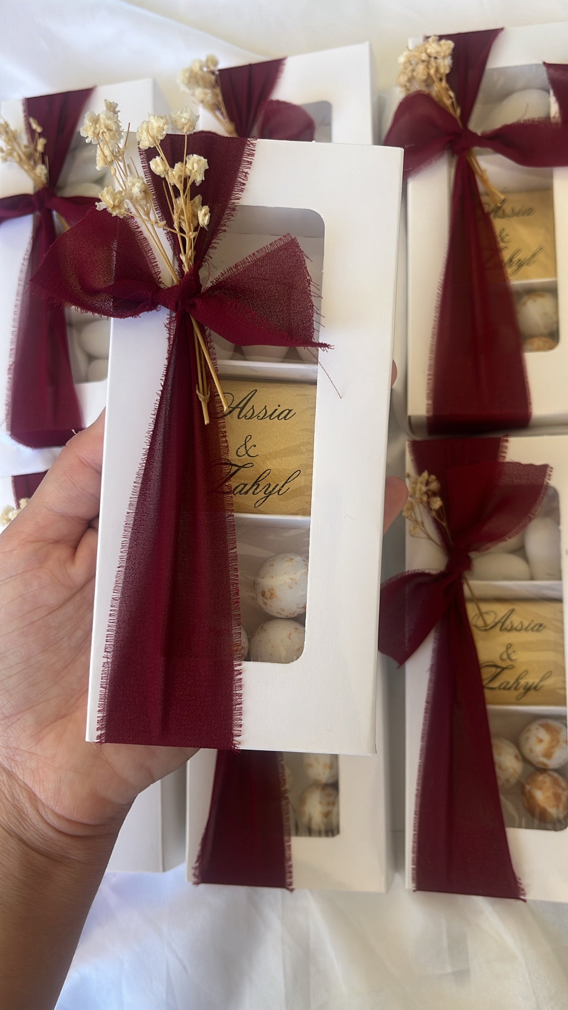 Boîte de dragées et chocolat - Mariage