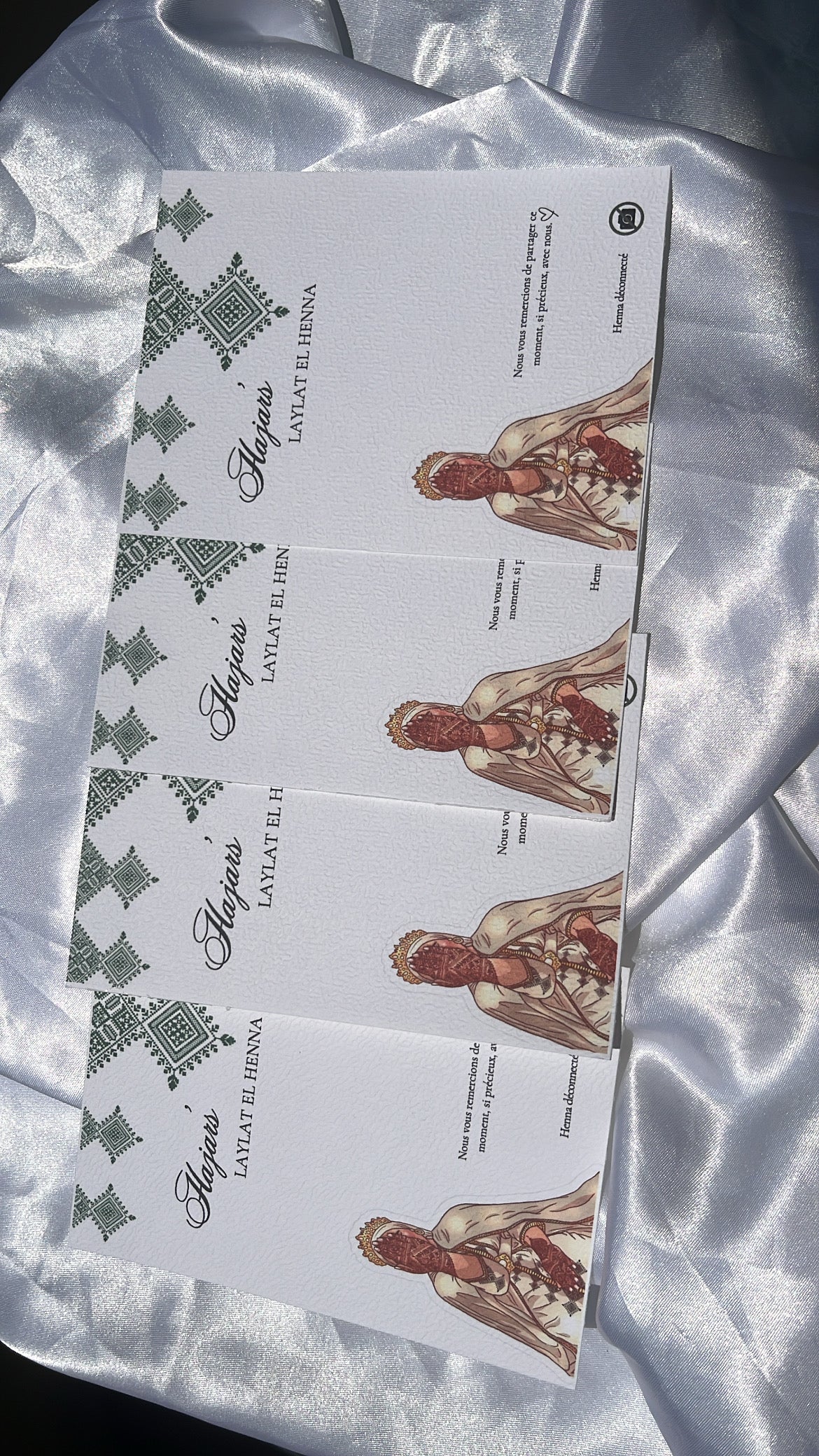 Carte de bienvenue avec rouge à lèvre magique - Henna day