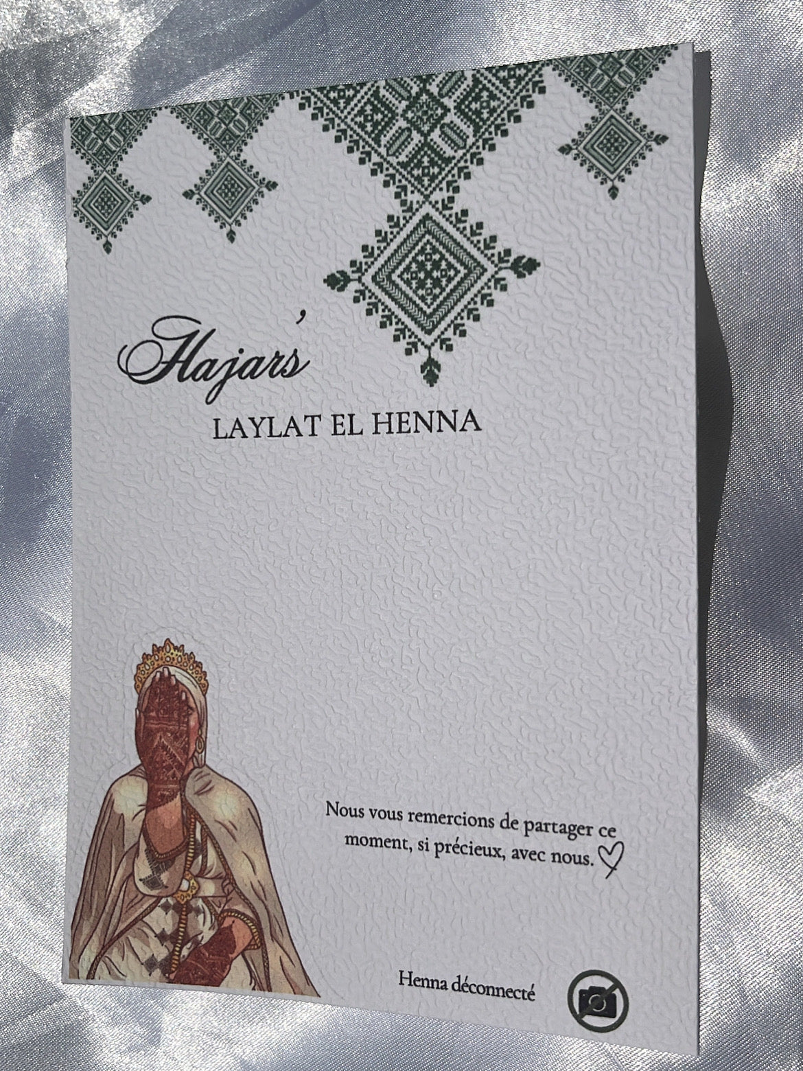 Carte de bienvenue avec rouge à lèvre magique - Henna day