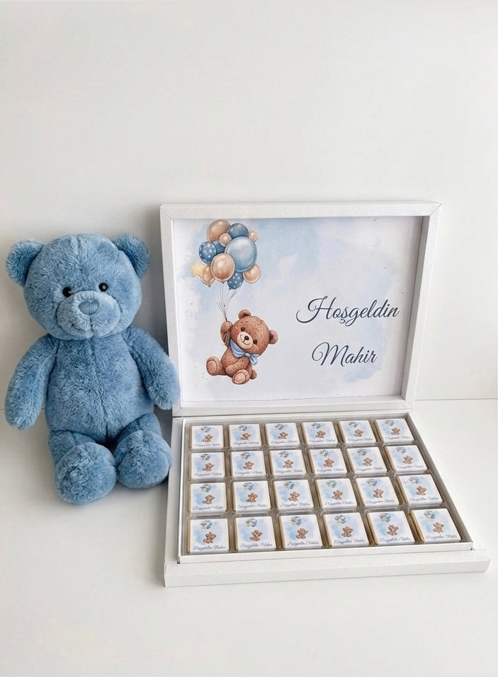 Boîte chocolat personnalisée - Baptême