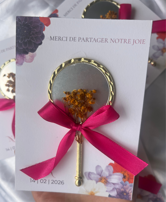 Carte miroir personnalisée