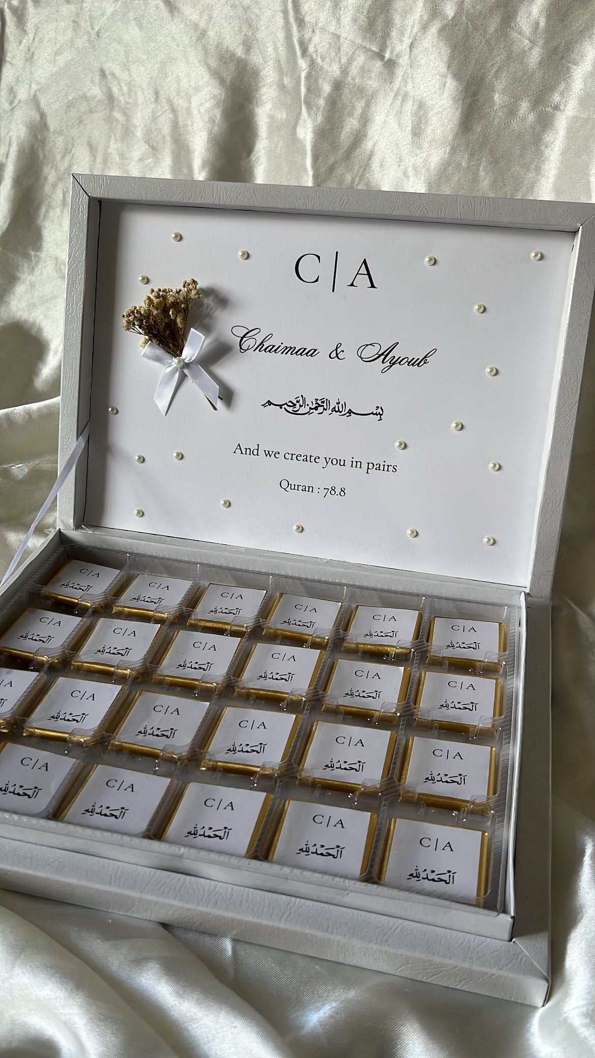Boîte chocolat personnalisée