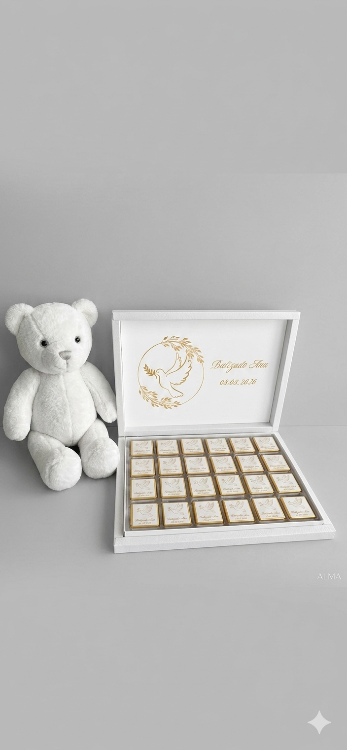 Boîte chocolat personnalisée - Baptême