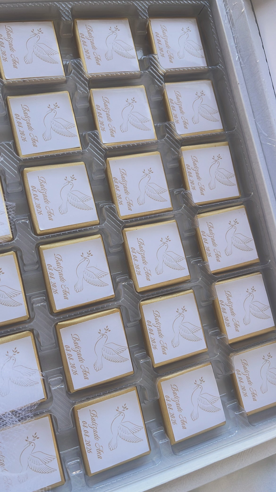 Boîte chocolat personnalisée - Baptême