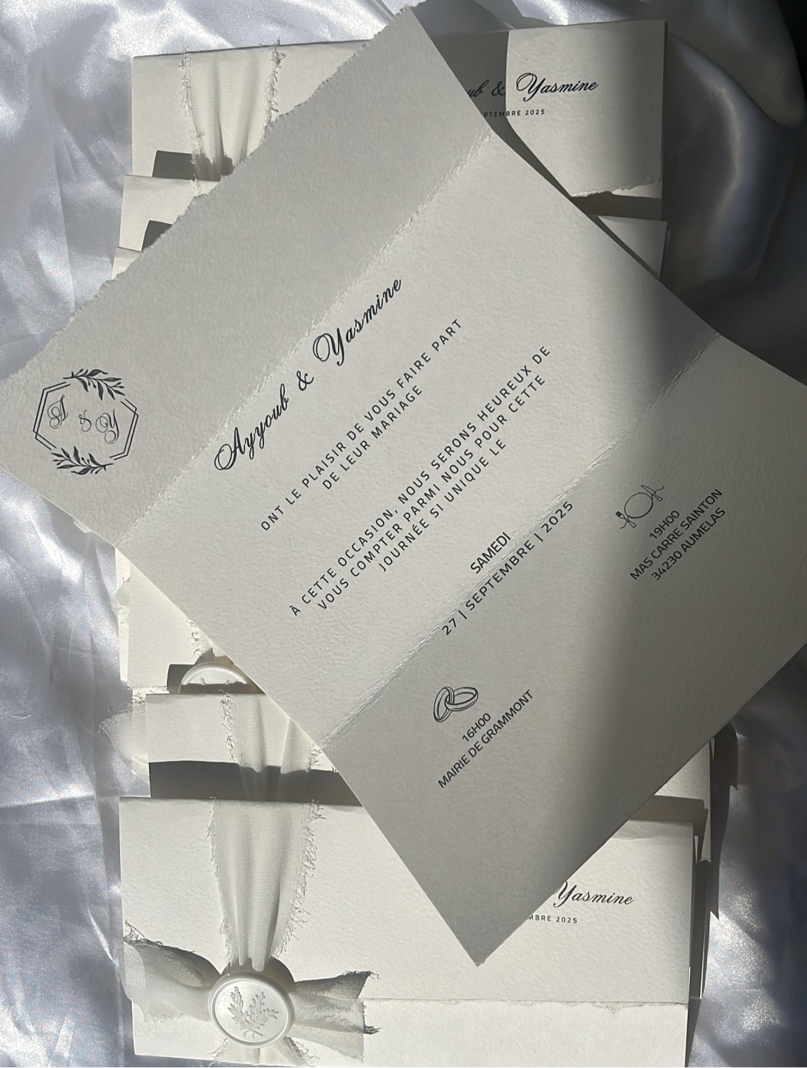 Faire-part de mariage - Romance