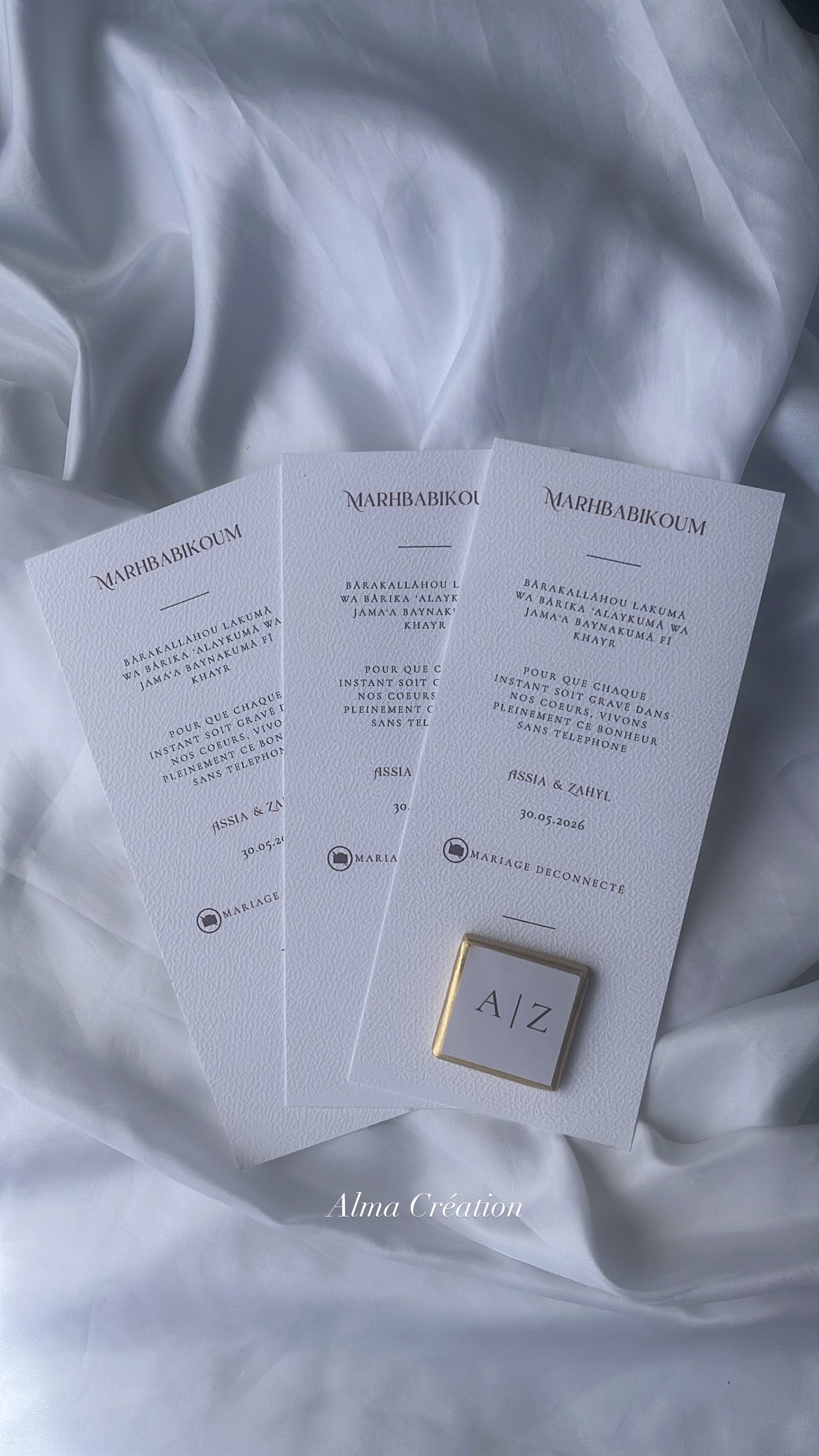 Carte personnalisée avec chocolat