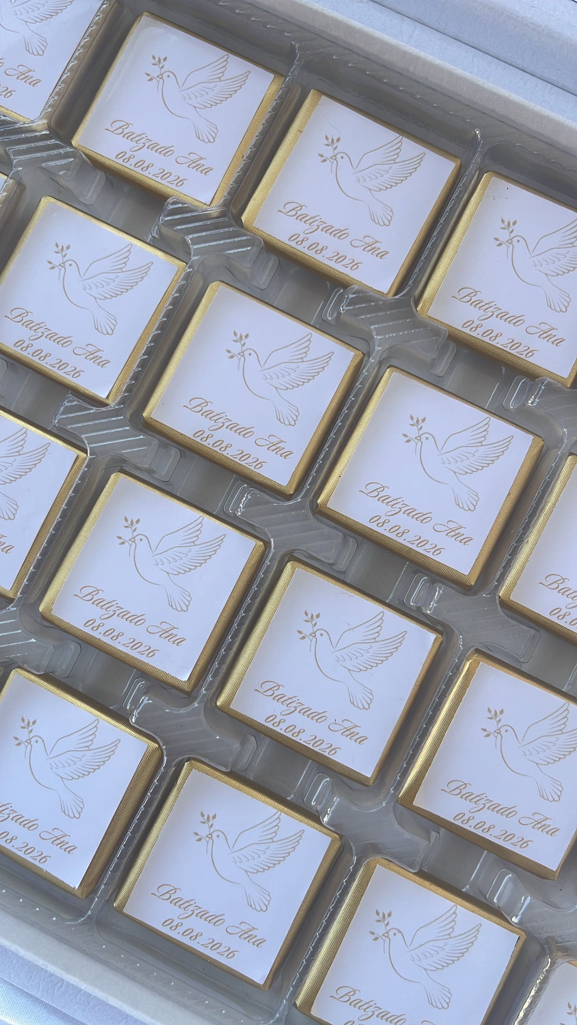 Boîte chocolat personnalisée - Baptême