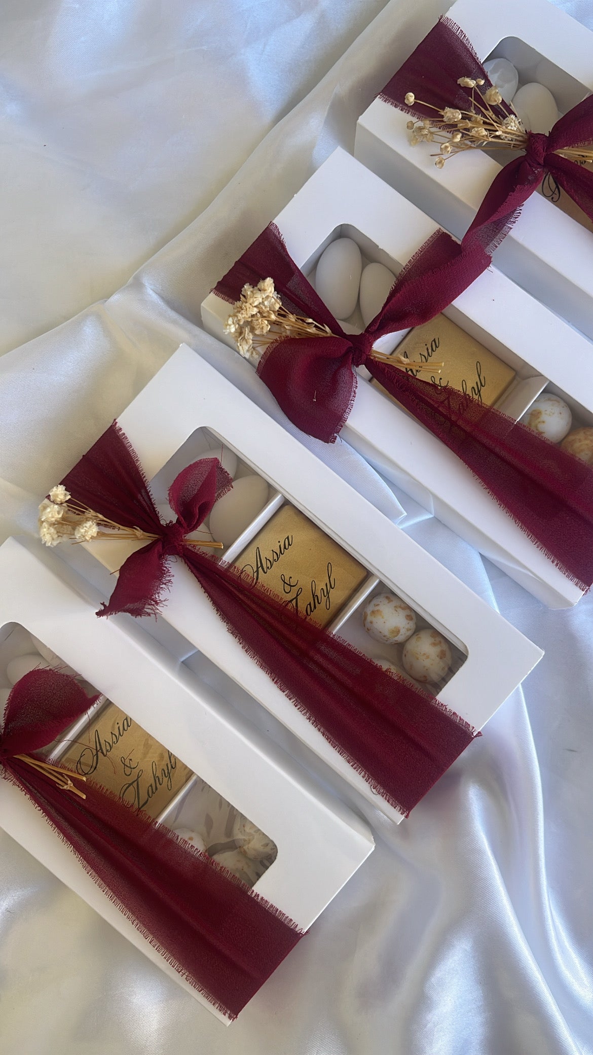Boîte de dragées et chocolat - Mariage