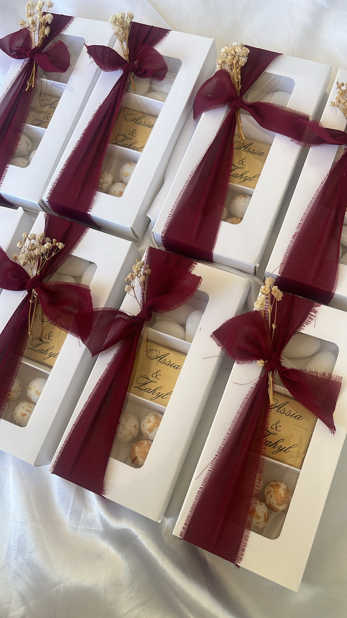 Boîte de dragées et chocolat - Mariage