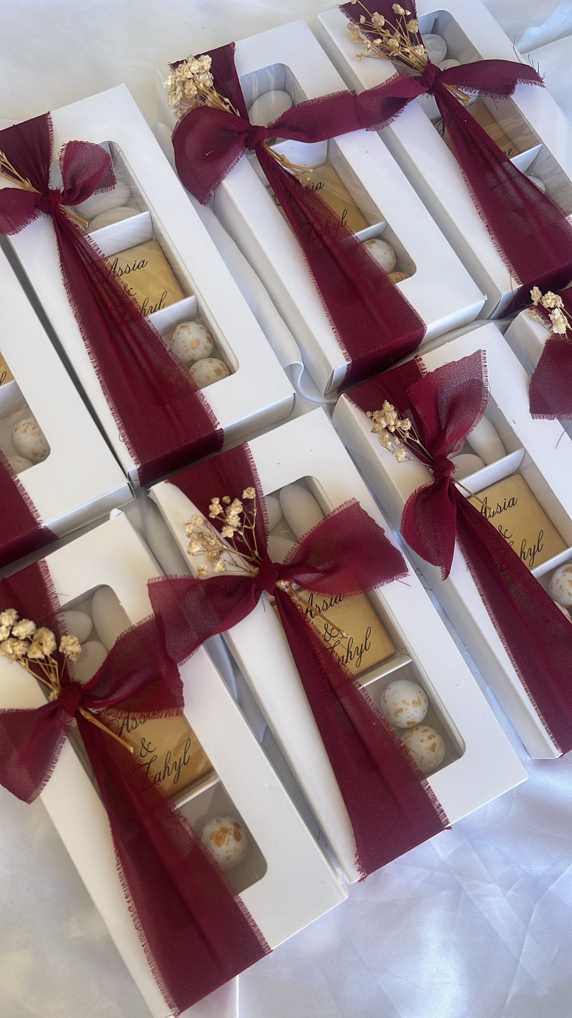Boîte de dragées et chocolat - Mariage