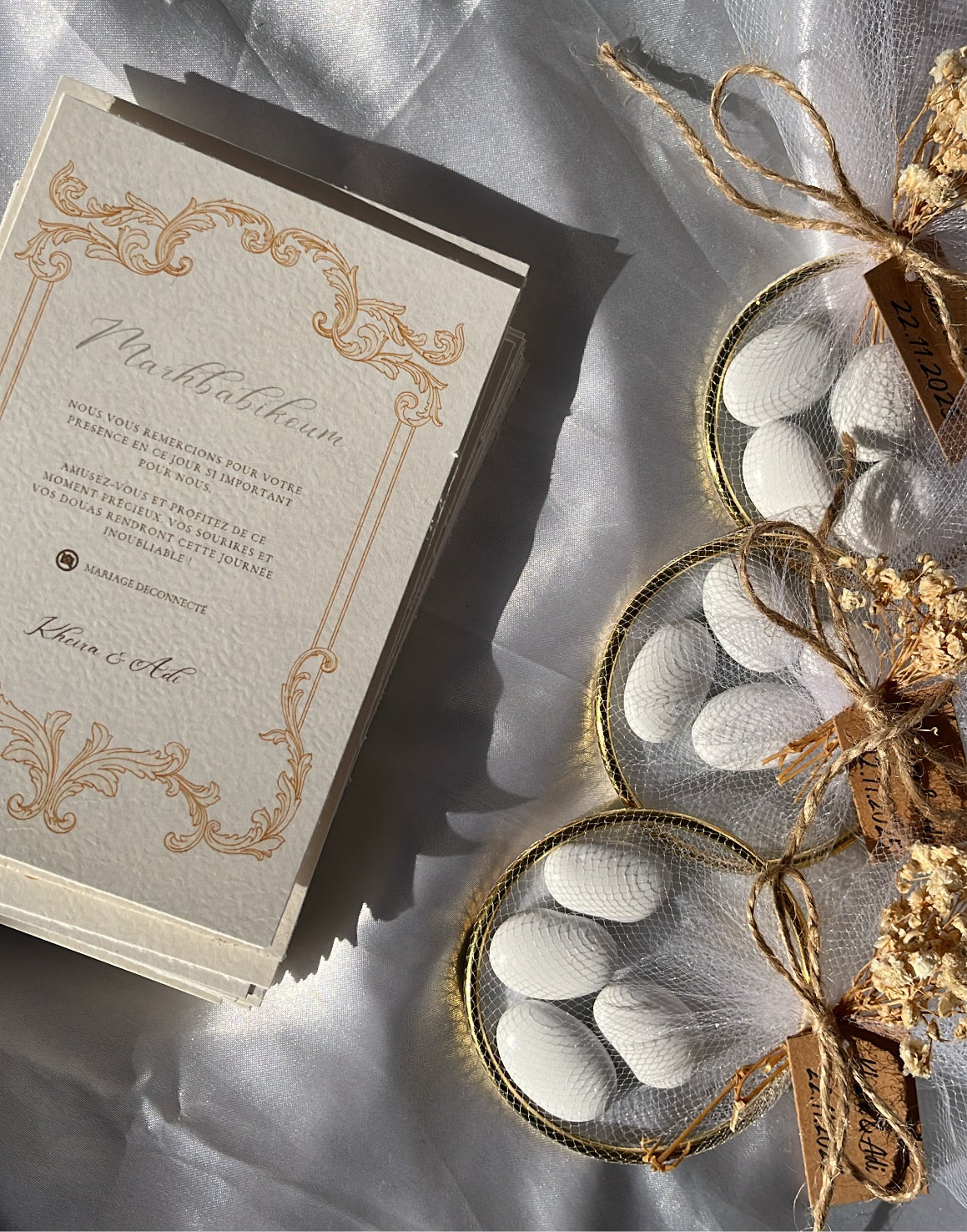 Lot d’anneaux pour dragées