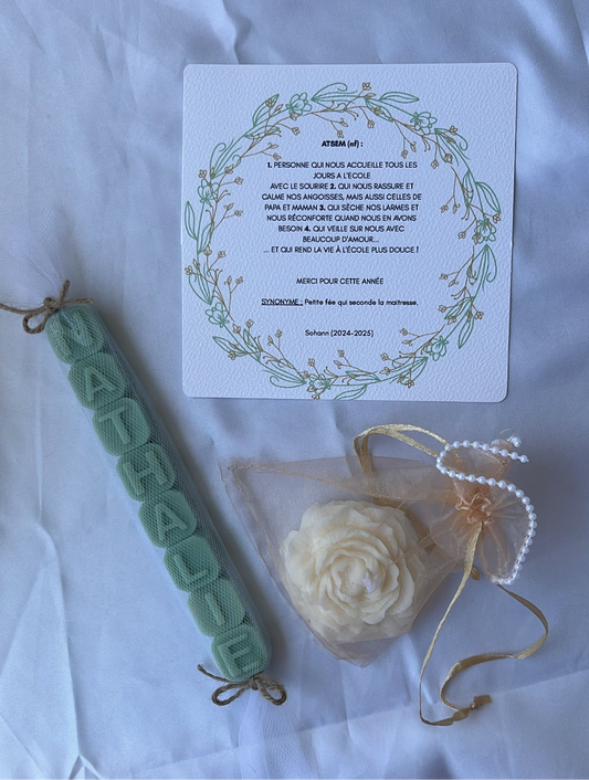 Coffret Cadeau Personnalisé
- Maîtresse / ATSEM