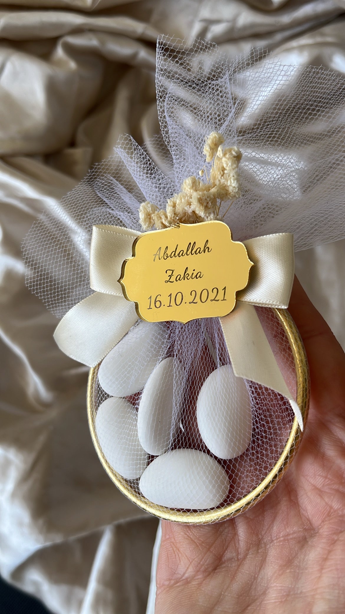 Anneaux de dragées élégant