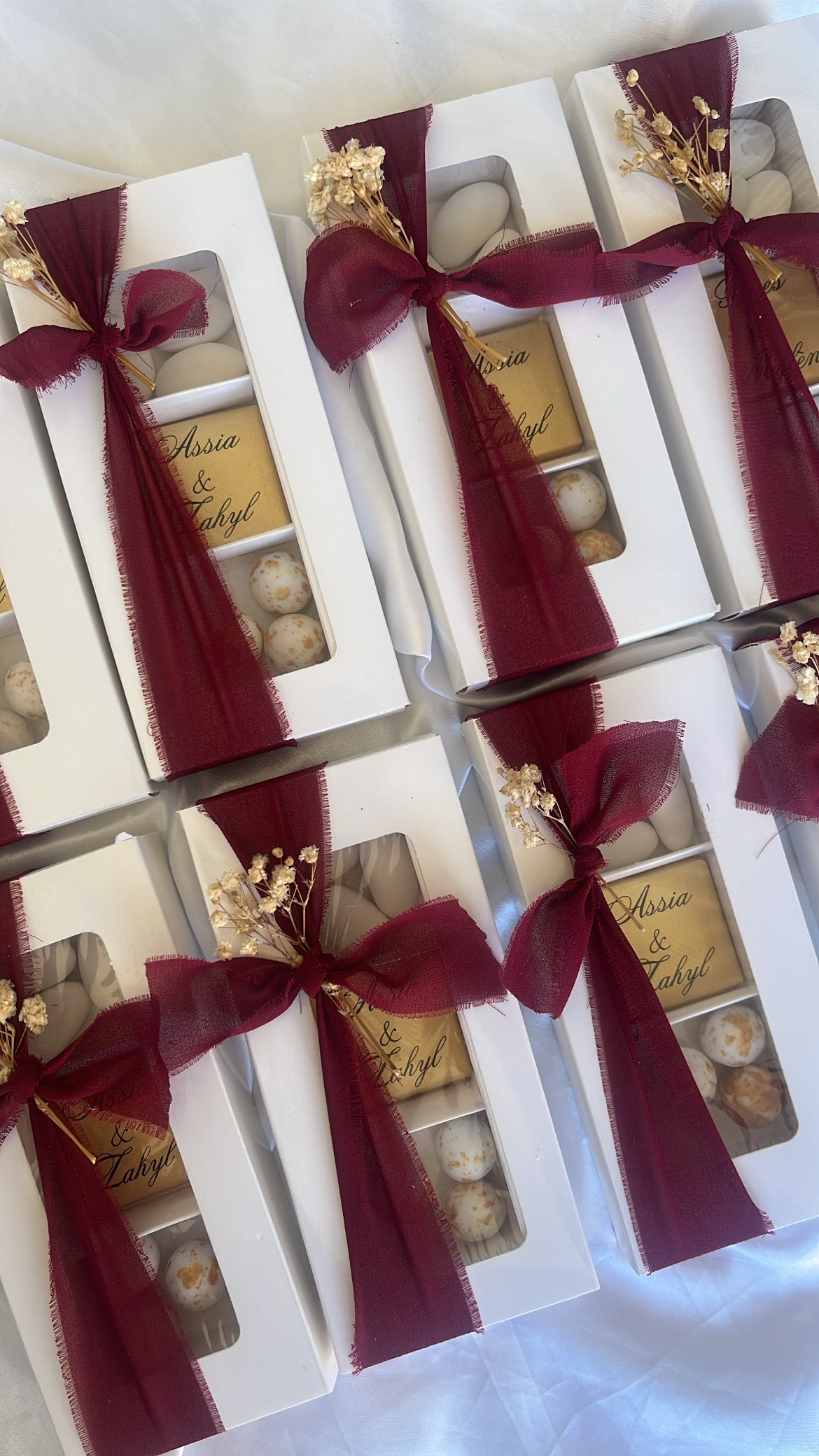 Boîte de dragées et chocolat - Mariage