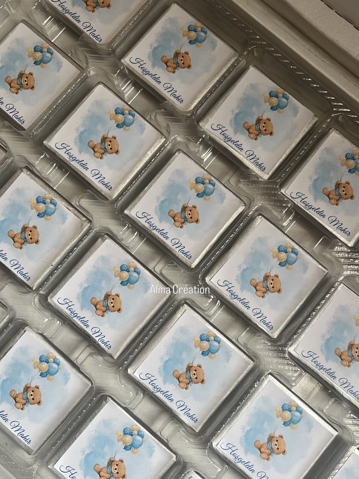 Boîte chocolat personnalisée - Baptême