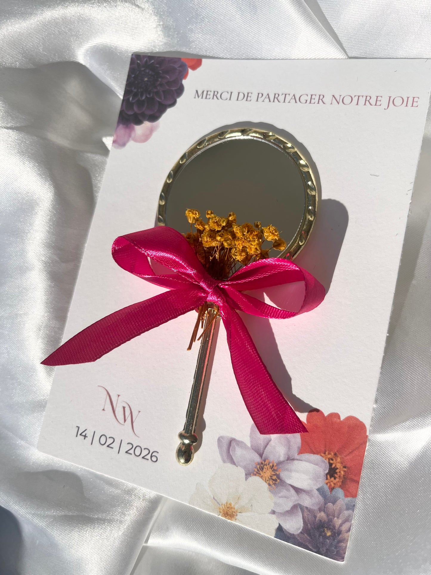 Carte miroir personnalisée