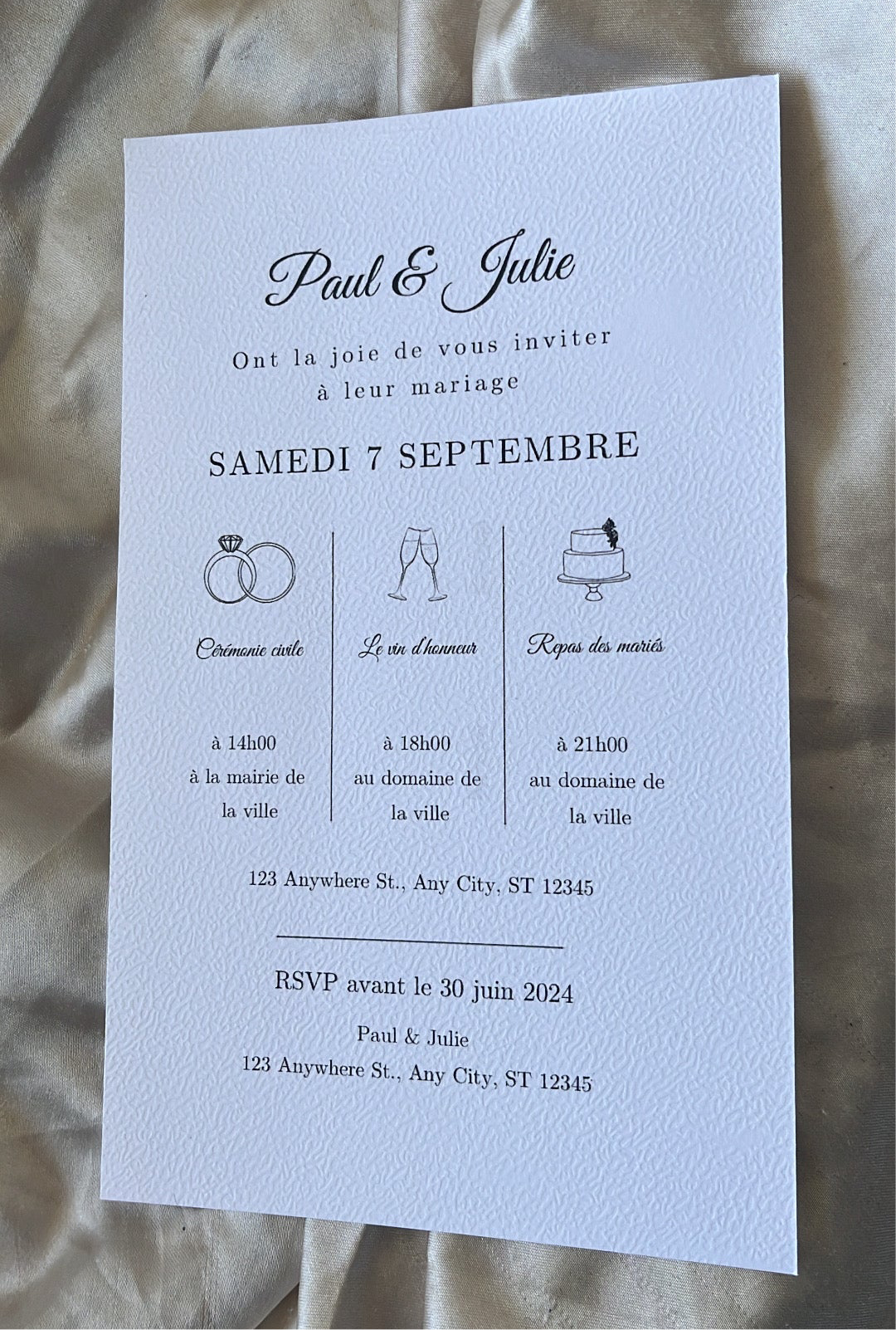 Faire-part de mariage - Minimaliste