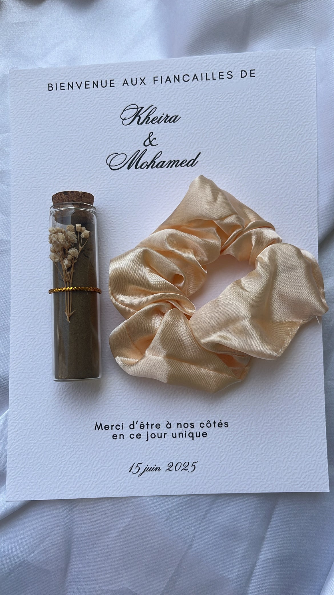 Carte fiole de henna et bougie - Henna day