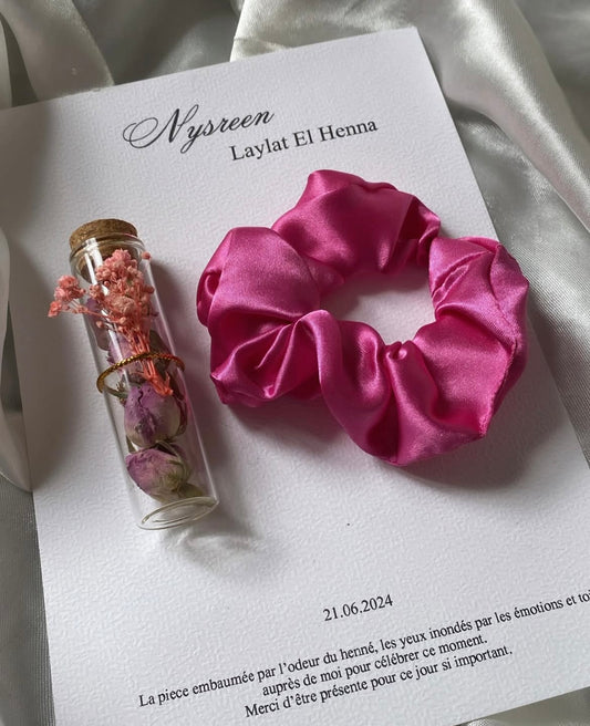 Carte fiole de henna et bougie - Henna day