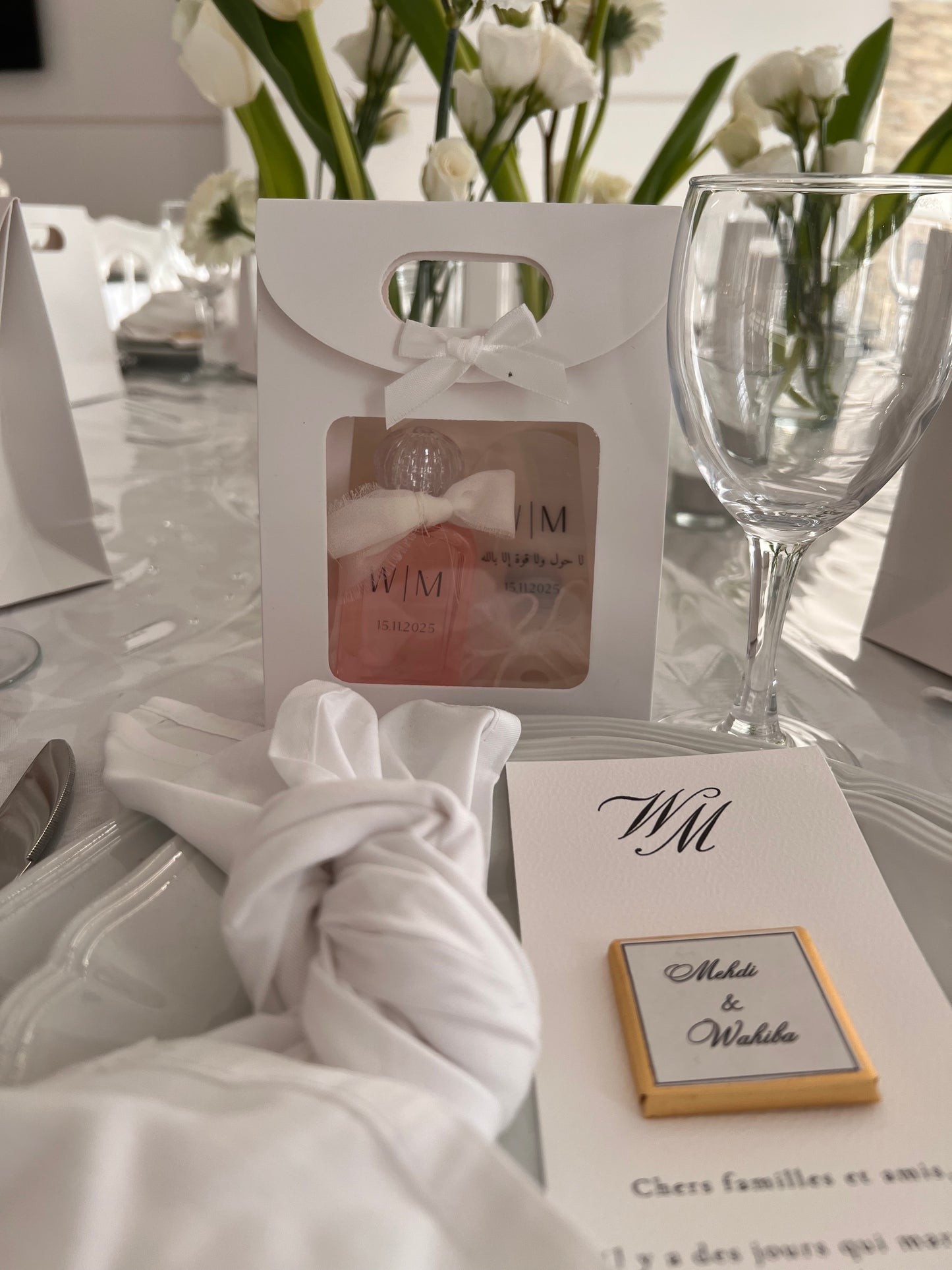 Carte personnalisée avec chocolat