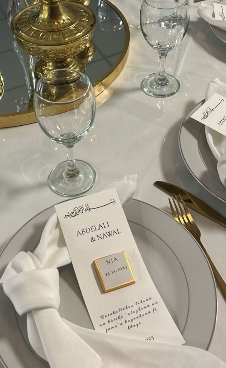 Carte personnalisée avec chocolat